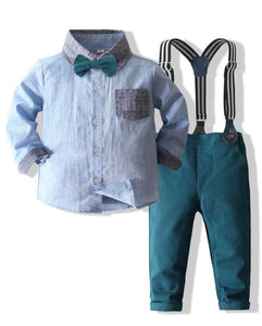 Sebastián Bow Pocket shirt & Overall Jumpsuit