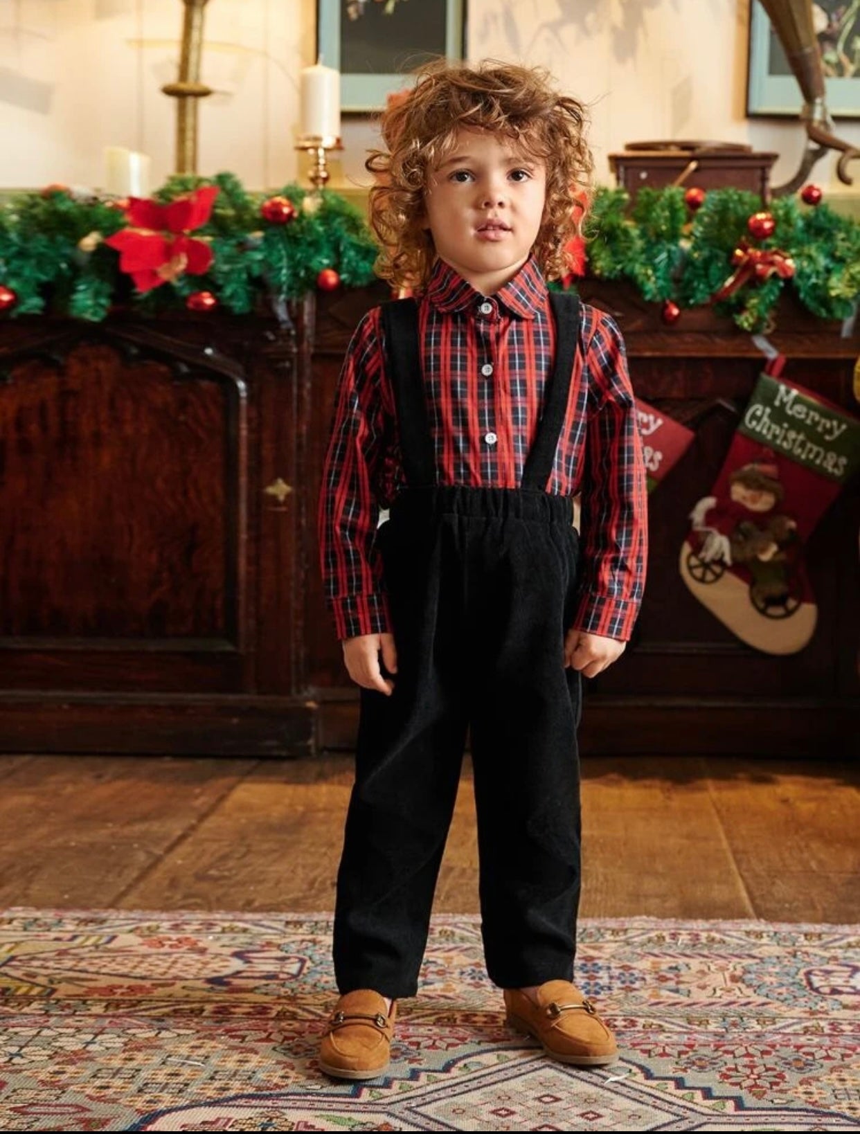 Toddler Shirt & Suspenders Pants